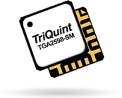 TriQuint’s TGA2598-SM 33dBm Psat GaN driver amplifier offers 25dB small signal gain