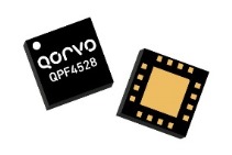 The Qorvo QPF4528 5150 to 5925 MHz FEM integrates a PA, regulator, SP2T, bypassable LNA, coupler and voltage power detector 