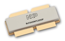 NXP’s BLF2425M7LS-250P internally matched LDMOS transistor provides 250 watt CW from 2400 to 2500MHz