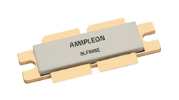 The Ampleon BLF888E operates from 470 to 790 MHz serving broadcast applications with 150W average power.