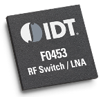 IDT's F0453B is an integrated, dual-path, RF switch/LNA with 34 dB gain and 1.35 dB noise figure from 3400 to 3800 MHz