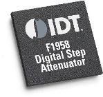 The IDT F1958 features 31.75dB of Glitch-free control range in 0.25dB steps from 1 to 6000MHz