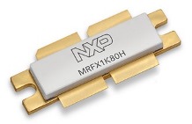 NXP MRFX1K80H transistor with 1800 watts of CW output power in the 1.8 to 470MHz range utilizing a 65V supply