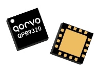 Qorvo’s QPB9320 integrates a two-stage LNA and a high power switch providing 52 W power handling from 1850 to 2025 MHz