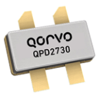 Qorvo QPD2730 Doherty GaN transistor with 53.7dBm P3dB Doherty output RFMW Ltd 