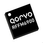 The Qorvo RFFM6900 covers the 900MHz ISM band (890 to 960MHz) with up to 1W of transmit power.