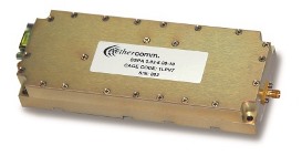 Aethercomm SSPA 0.020-6.000-10 operates from 20MHz to 6GHz with 5-10 Watts of saturated output power. 28V