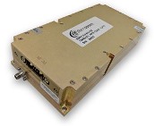 Aethercomm power amplifier model SSPA 2.0-6.0-100 operates from 2 to 6 GHz and delivers a nominal output power of 100 Watts