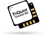 TGA2620-SM, TriQuint’s 16-18GHz driver amplifier delivering 19dBm Psat
