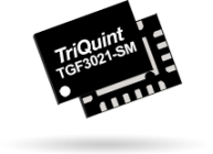 Qorvo TGF3021-SM 4GHz GaN transistor offers 30W with 73% PAE. 32V