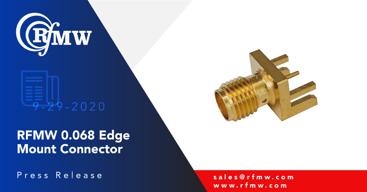 The P1dB P1CO-SAFE-P030-G068 is an edge mount, SMA female connector for 0.068 inch thick PCBs with verified performance to 18 GHz