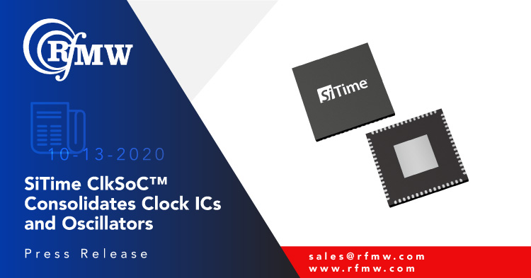 SiTime’s Cascade family of MEMS clock ICs for 5G, wireline telecom and datacenter infrastructure
