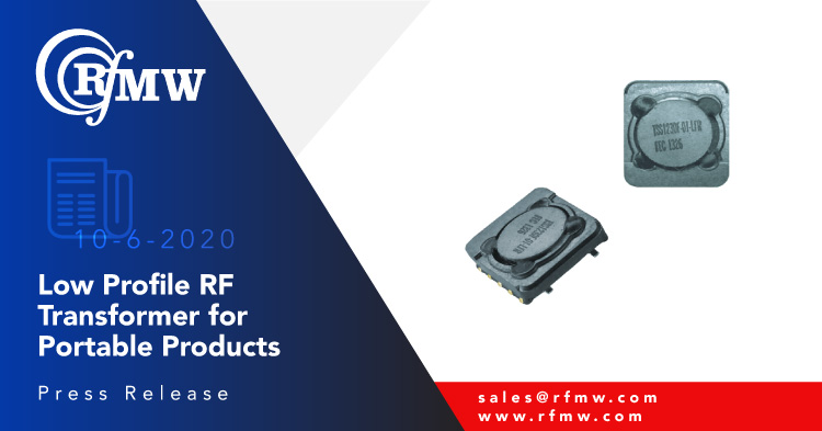The Frontier Electronics TSS1230F-01 step-up switching transformer exhibits excellent output voltage capability, low input voltage and low profile construction (3 mm)
