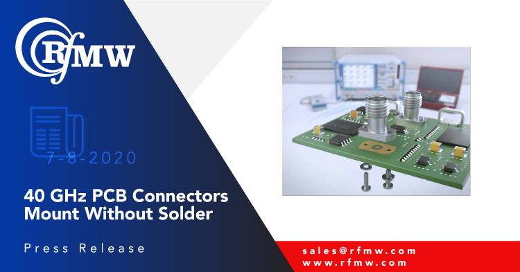 The Rosenberger 02K721-40MS3 solderless PCB connector provides excellent return loss to 40 GHz