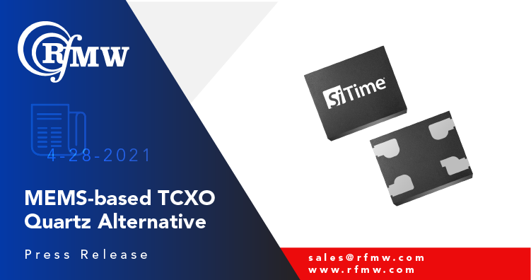 The SiTime SiT5008 TCXO series offers ±2 ppm stability and low-power consumption in a small industry-standard package 