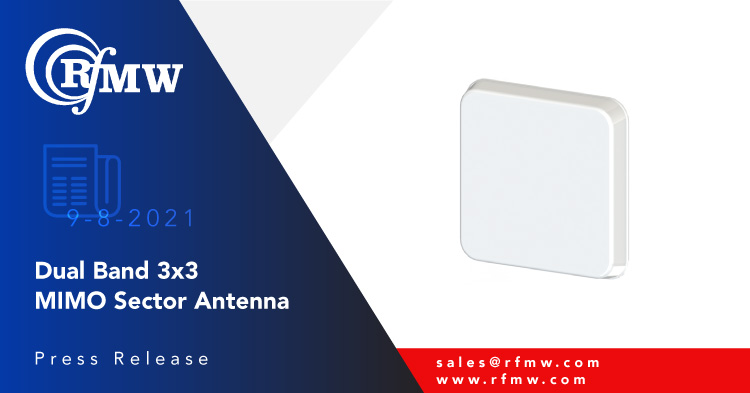 The Southwest Antennas’ 1055-404 dual-band, directional MIMO sector antenna covers 1.7 to 2.5 GHz and 1.35 to 1.9 GHz 