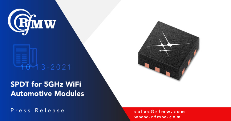 The Skyworks SKYA21038 is a single-pole, double-throw (SPDT) switch intended for mode switching in WLAN applications ranging from 0.9 to 6 GHz.