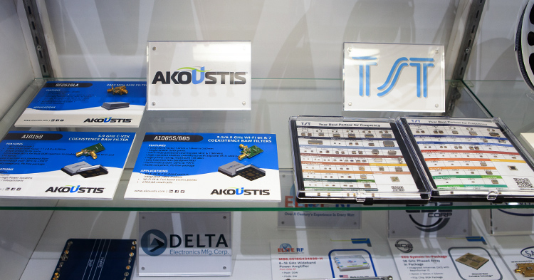 Akoustis and TST display high performance components in the RFMW booth at IMS 2023