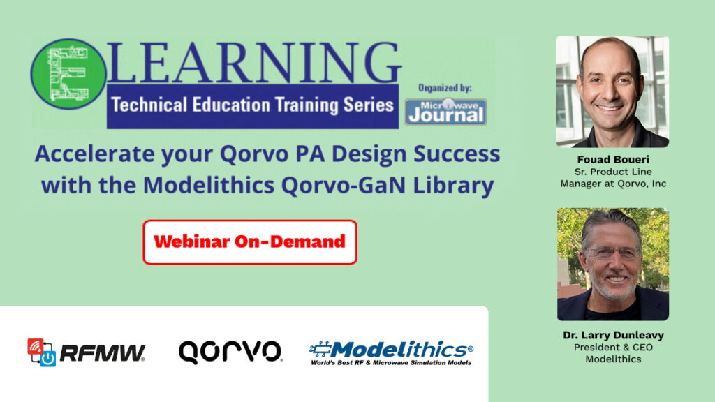 Accelerate your Qorvo PA Design Success with the Modelithics Qorvo-GaN Library