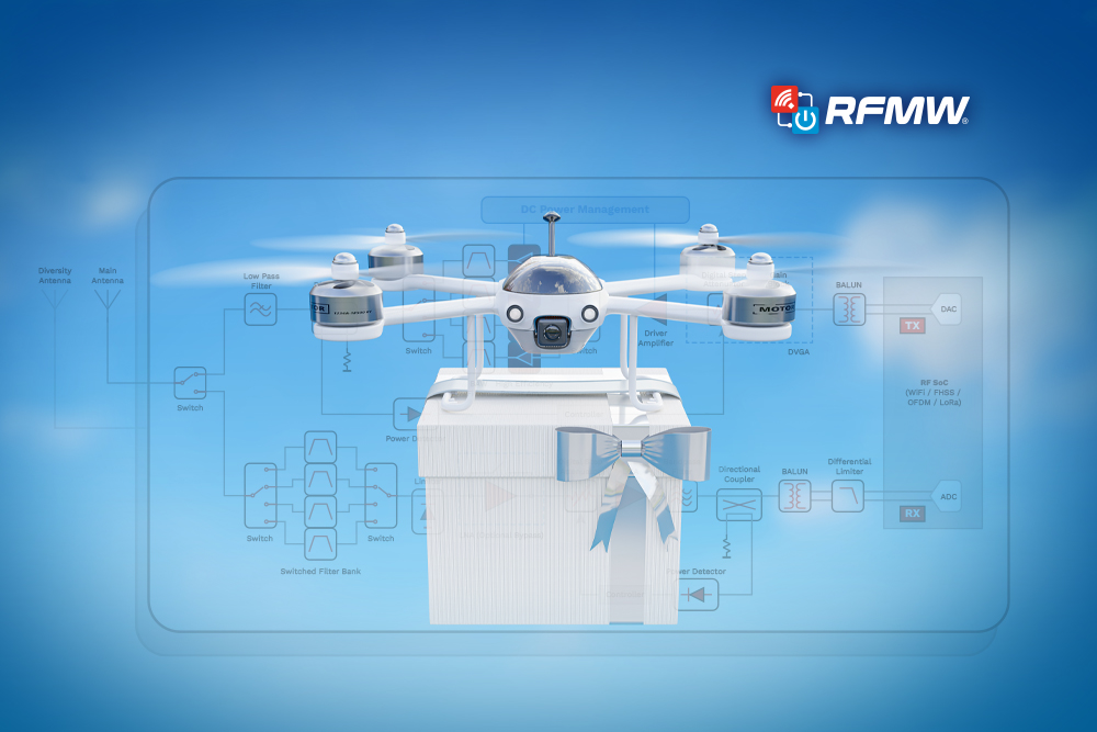 RF Components as Enablers of Next‑Generation Drone Performance - RFMW Blog